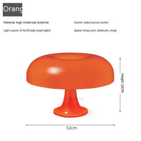 Thumbnail for Orange and White Mushroom Table Lamp - Casatrail.com