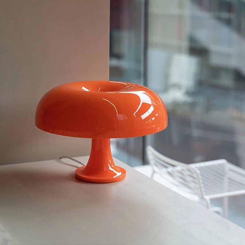 Orange and White Mushroom Table Lamp - Casatrail.com