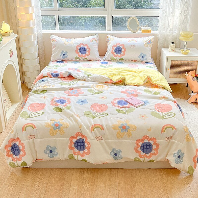 Orange Lace Summer Quilt for Kids and Adults - Casatrail.com