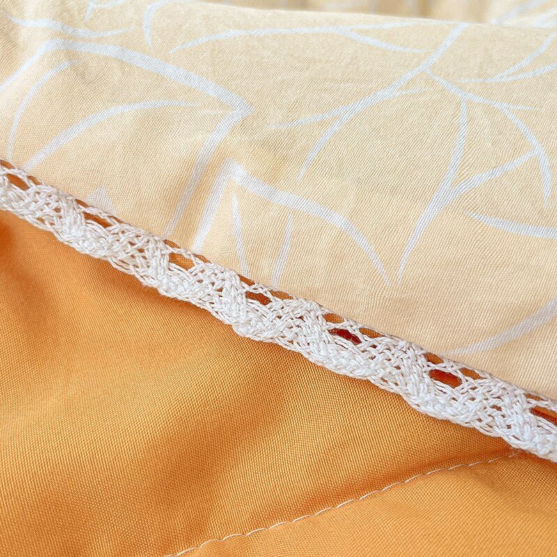 Orange Lace Summer Quilt for Kids and Adults - Casatrail.com