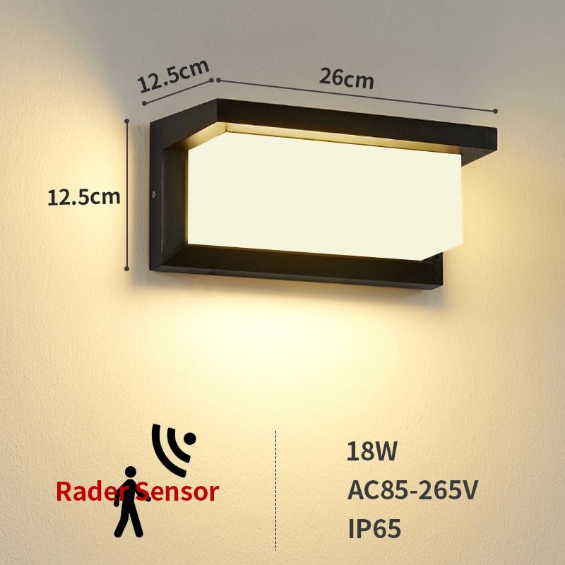 Outdoor Wall Light with Radar Sensor - Casatrail.com