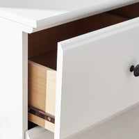 Thumbnail for Parklane Nightstand in Soft White/Brown Finish - Casatrail.com