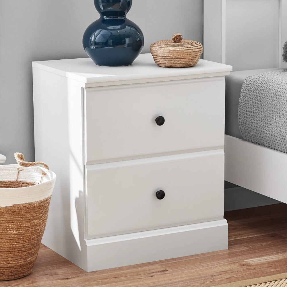 Parklane Nightstand in Soft White/Brown Finish - Casatrail.com