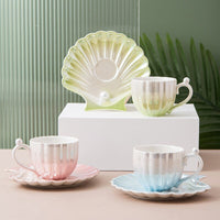 Thumbnail for Pearl Shell Coffee Cups with Saucer - Casatrail.com