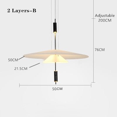 Personality LED Hanging Lamp - Flying Saucer Design - Casatrail.com