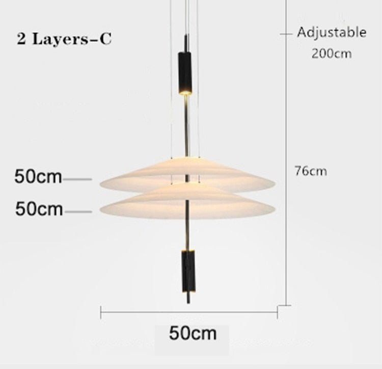 Personality LED Hanging Lamp - Flying Saucer Design - Casatrail.com