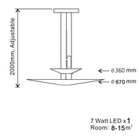 Thumbnail for Personality LED Hanging Lamp - Flying Saucer Design - Casatrail.com