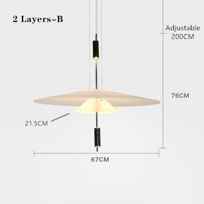 Personality LED Hanging Lamp - Flying Saucer Design - Casatrail.com