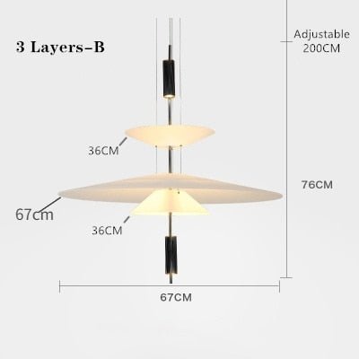 Personality LED Hanging Lamp - Flying Saucer Design - Casatrail.com