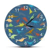Thumbnail for Personalized Dinosaur Wall Clock with Numbers - Casatrail.com