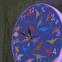 Thumbnail for Personalized Dinosaur Wall Clock with Numbers - Casatrail.com