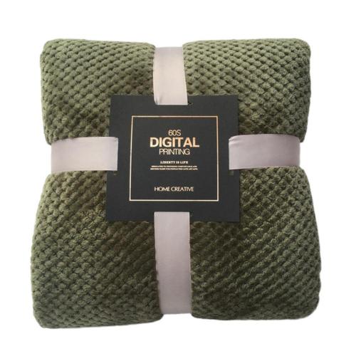 Pineapple Grid Winter Flannel Blanket - Casatrail.com