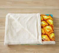 Thumbnail for Pineapple Sherpa Blanket Boys Fleece Throw Kids Fresh Pattern - Casatrail.com