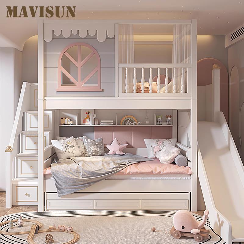 Pink Children Beds with Guardrail - Casatrail.com