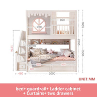 Thumbnail for Pink Children Beds with Guardrail - Casatrail.com