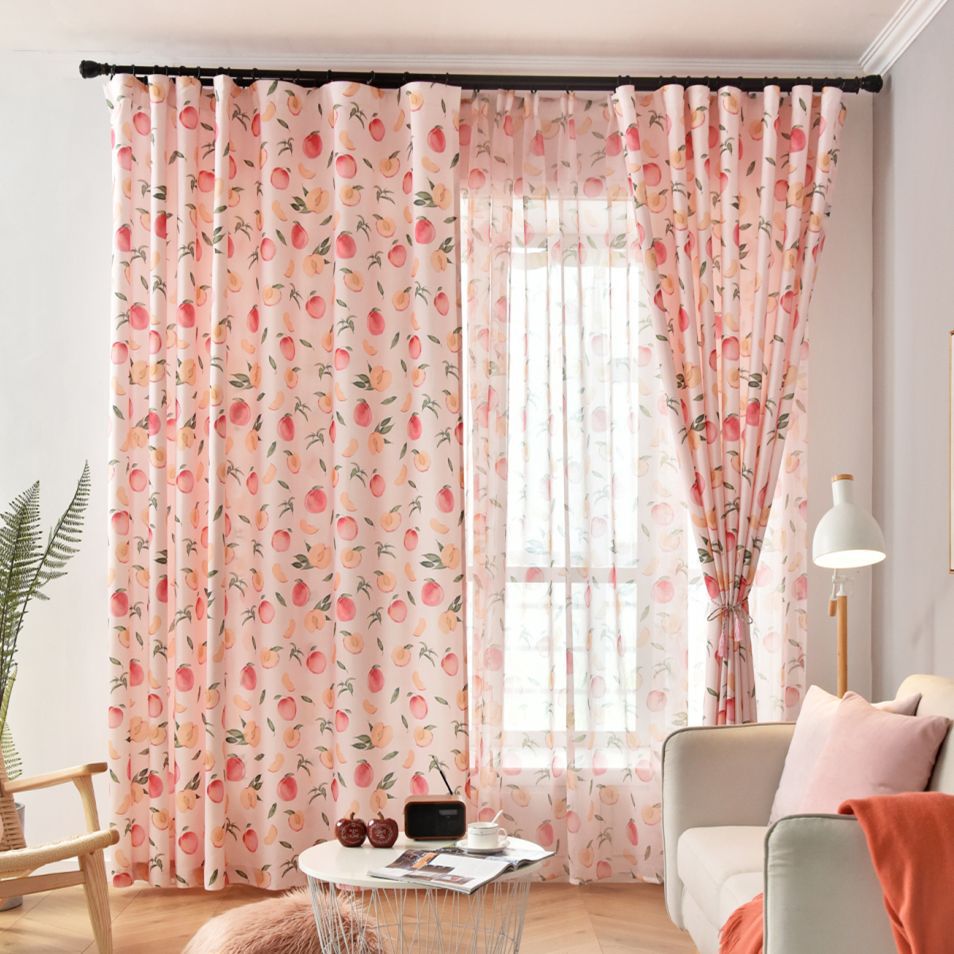 Pink Cute Curtains for Kids Room - Casatrail.com