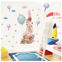 Thumbnail for Pink Rabbit Love Wall Stickers - Casatrail.com