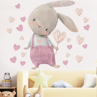Thumbnail for Pink Rabbit Love Wall Stickers - Casatrail.com