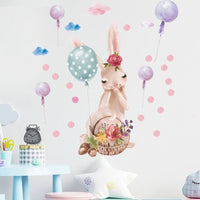 Thumbnail for Pink Rabbit Love Wall Stickers - Casatrail.com