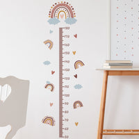 Thumbnail for Pink Rainbow Growth Chart Kids Wall Stickers - Casatrail.com