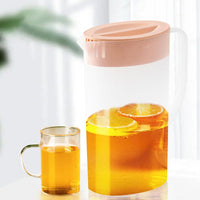 Thumbnail for Pitcher With Lid Spout Plastic Handle Fridge Lemonade Jug Juice Ice - Casatrail.com