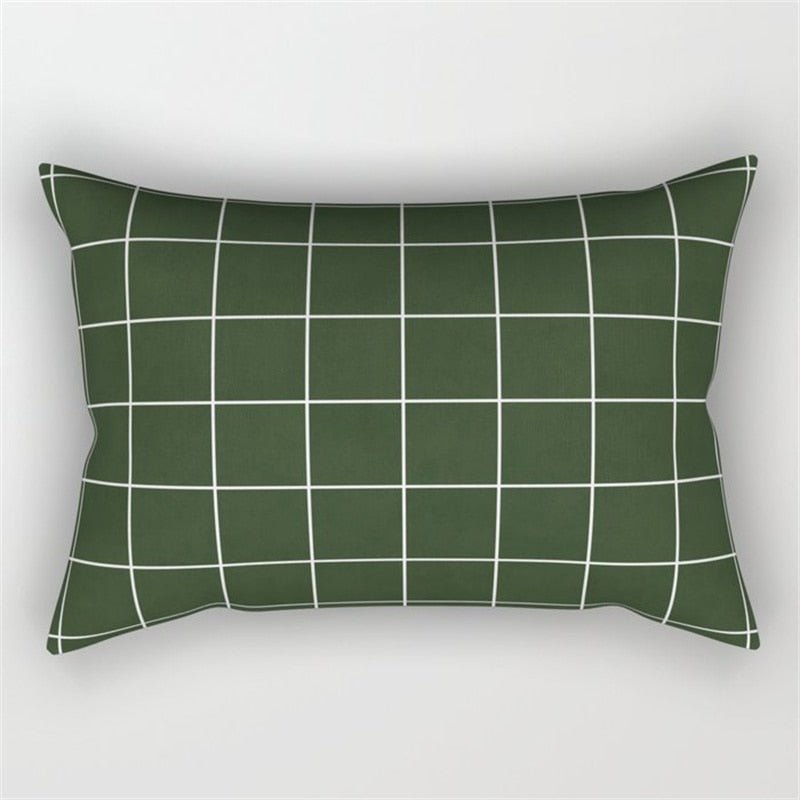 Plaid Pillowcase for Living Room Sofa - Casatrail.com