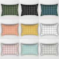 Thumbnail for Plaid Pillowcase for Living Room Sofa - Casatrail.com