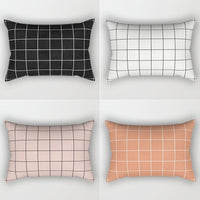 Thumbnail for Plaid Pillowcase for Living Room Sofa - Casatrail.com