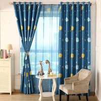 Thumbnail for Planet Print Curtains with French Window Drapes - Casatrail.com