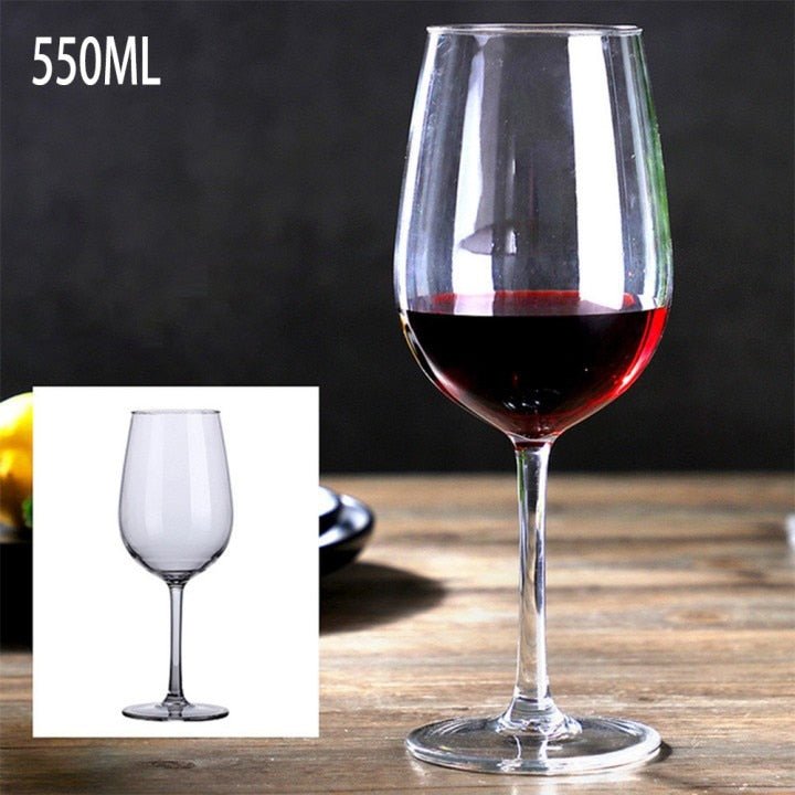 Plastic Transparent Unbreakable Wine Glass Cups - Casatrail.com