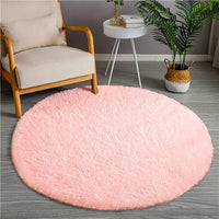 Thumbnail for Plush Rainbow Round Shag Area Rug - Casatrail.com