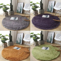 Thumbnail for Plush Round Carpet with Fluffy Non - Slip Design - Casatrail.com