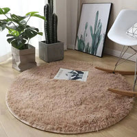 Thumbnail for Plush Round Carpet with Fluffy Non - Slip Design - Casatrail.com