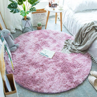 Thumbnail for Plush Round Living Room Carpet - Fluffy and Anti - slip - Casatrail.com