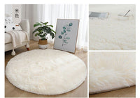 Thumbnail for Plush Round Living Room Carpet - Fluffy and Anti - slip - Casatrail.com