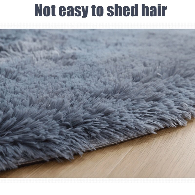 Plush Round Living Room Carpet - Fluffy and Anti - slip - Casatrail.com