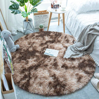 Thumbnail for Plush Round Living Room Carpet - Fluffy and Anti - slip - Casatrail.com