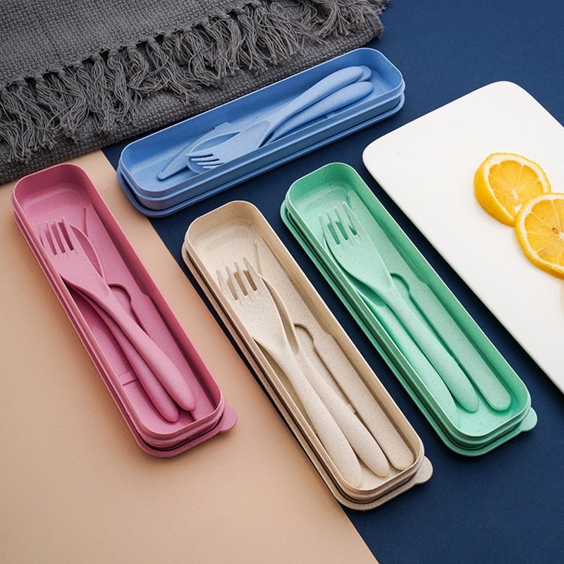 Portable Cutlery Box Knife, Fork, and Spoon Set - Casatrail.com