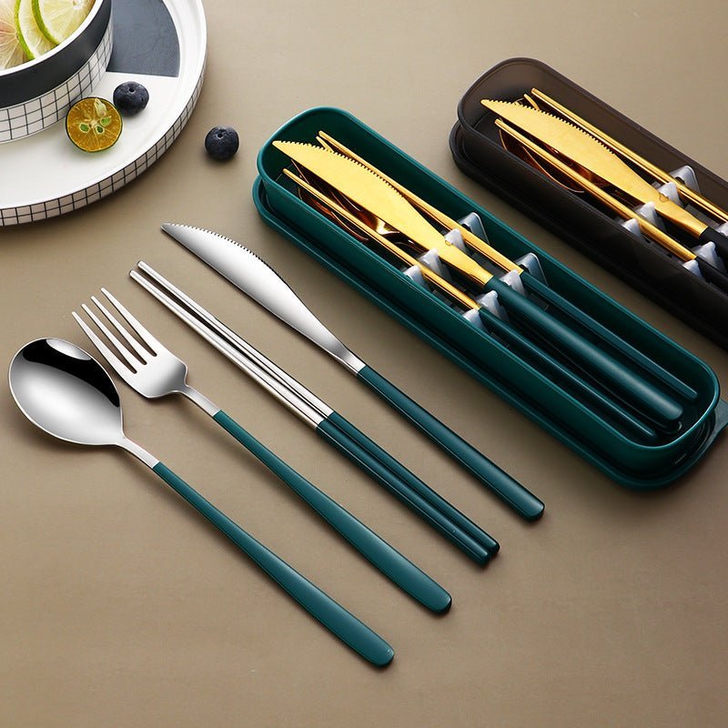 Portable Cutlery Sets with Case - Casatrail.com