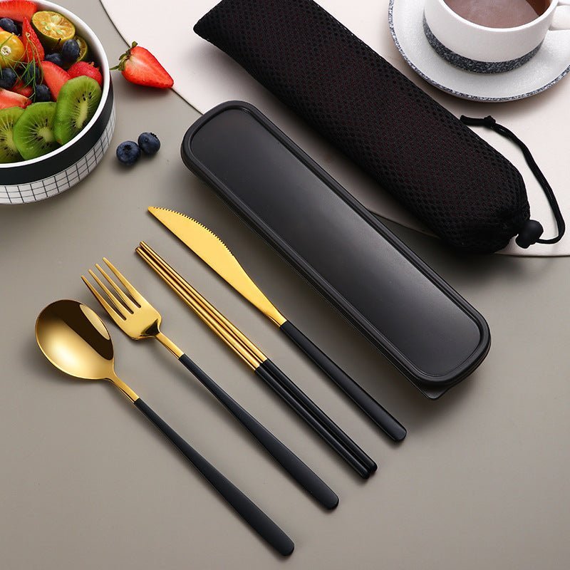 Portable Cutlery Sets with Case - Casatrail.com