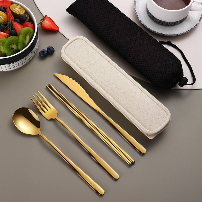 Portable Cutlery Sets with Case - Casatrail.com