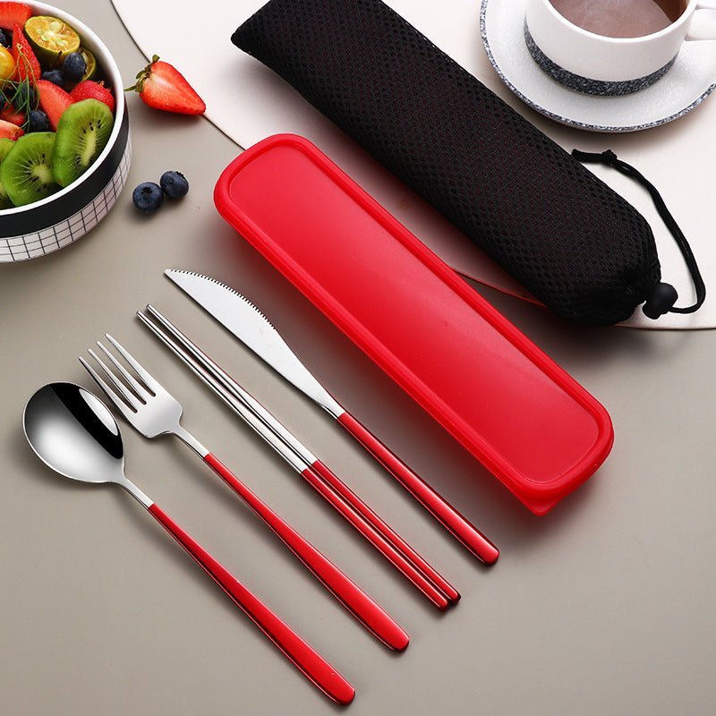 Portable Cutlery Sets with Case - Casatrail.com