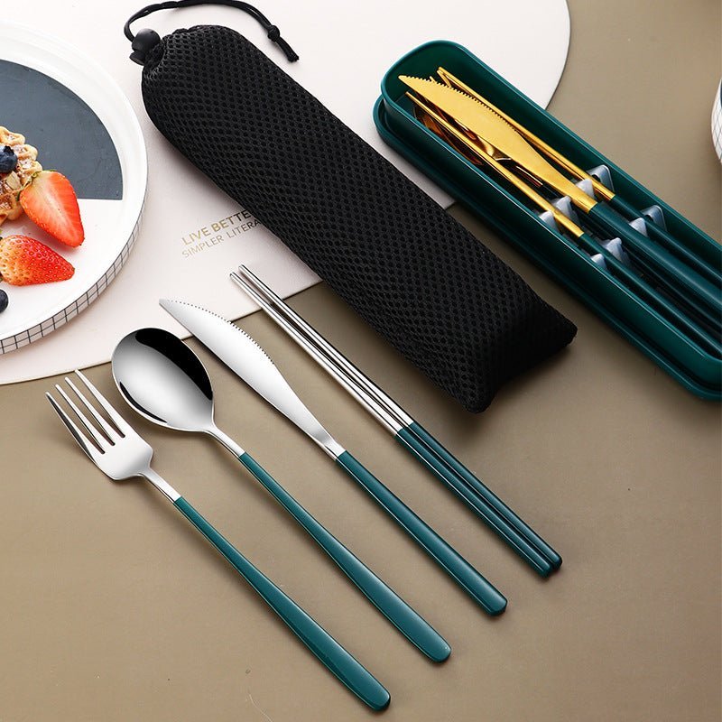 Portable Cutlery Sets with Case - Casatrail.com