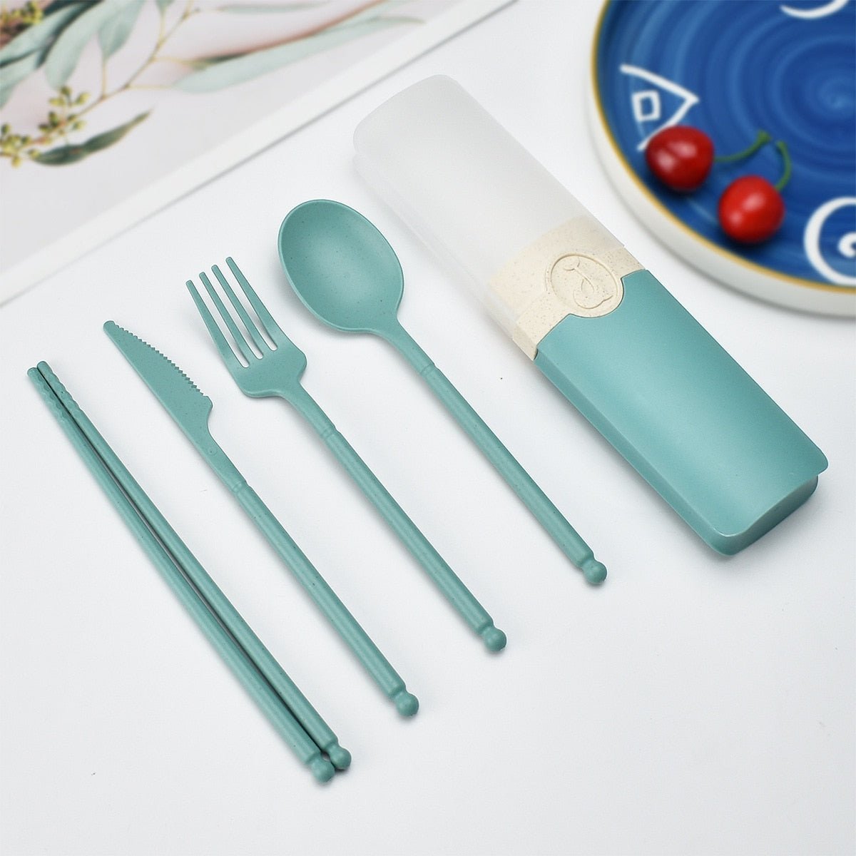 Portable Reusable Cutlery Set with Carrying Box - Casatrail.com