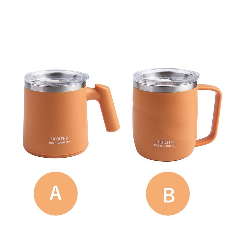 Portable Stainless Steel Thermal Mug with Lid - 350 ml - Casatrail.com