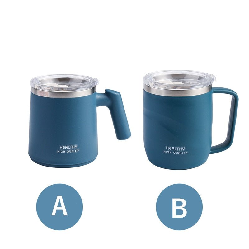 Portable Stainless Steel Thermal Mug with Lid - 350 ml - Casatrail.com