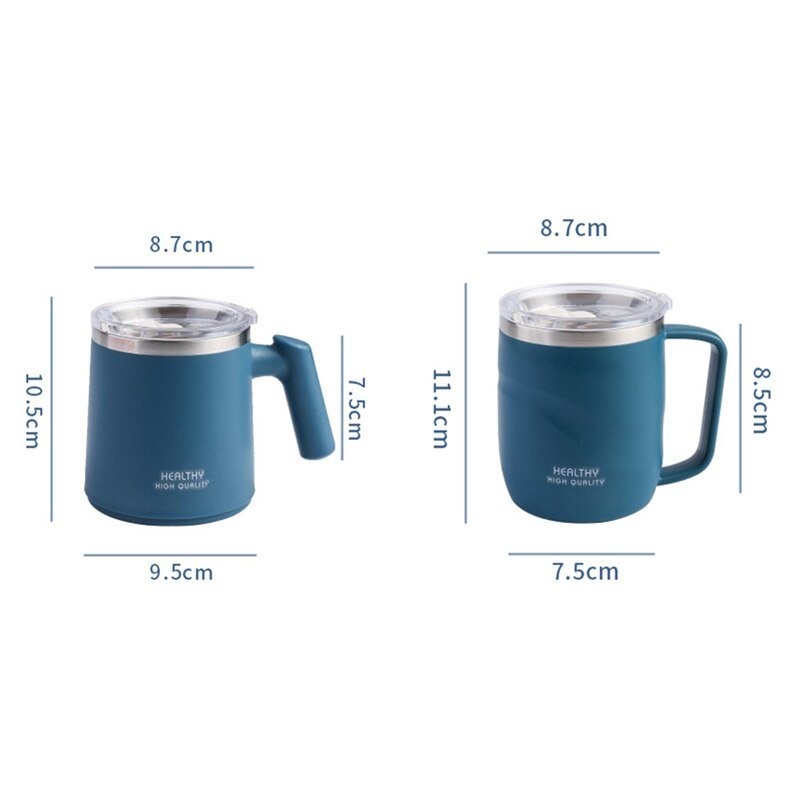 Portable Stainless Steel Thermal Mug with Lid - 350 ml - Casatrail.com