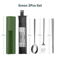 Thumbnail for Portable Tableware Set - High - Quality Stainless Steel - Casatrail.com