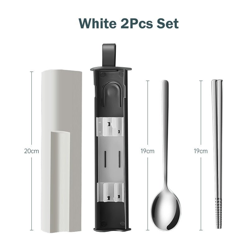 Portable Tableware Set - High - Quality Stainless Steel - Casatrail.com