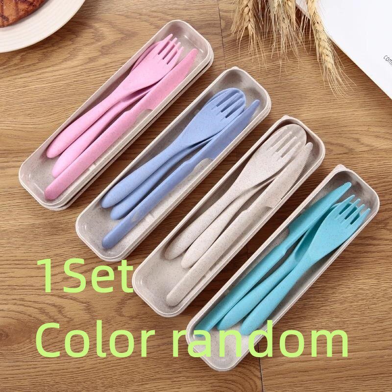 Portable Wheat Straw Cutlery Set - Casatrail.com